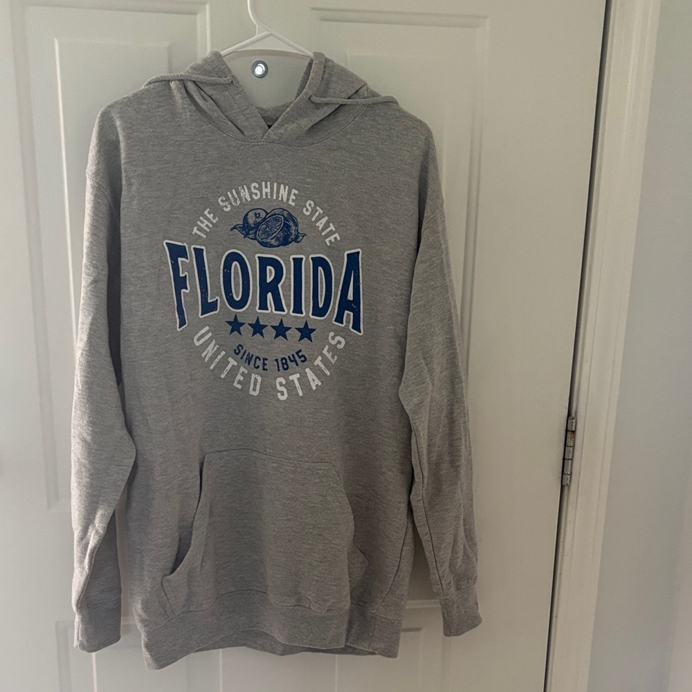 Gray Florida Hoodie - The Sunshine State